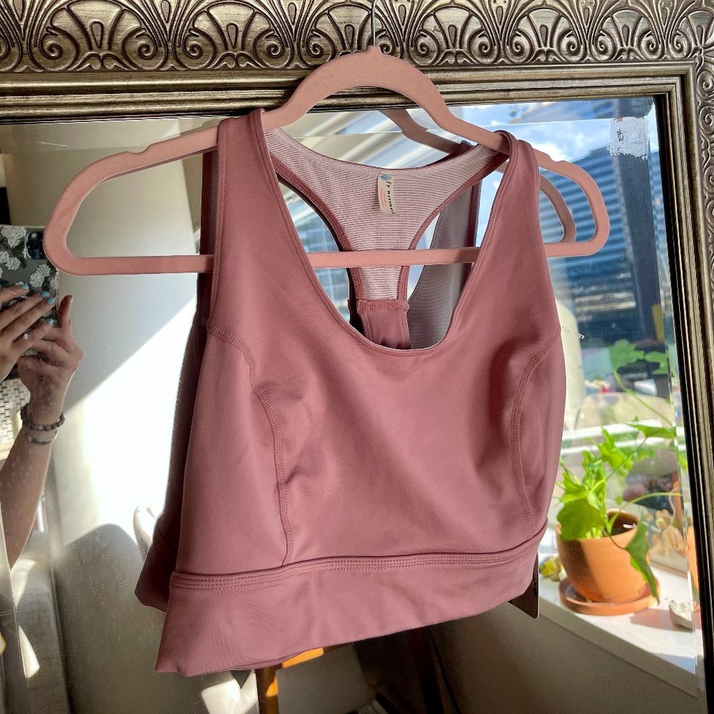 FP Movement NWT Blush Sports Bra Open Back Detail